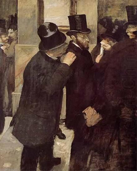 Edgar Degas Portraits at the Stock Exchange china oil painting image